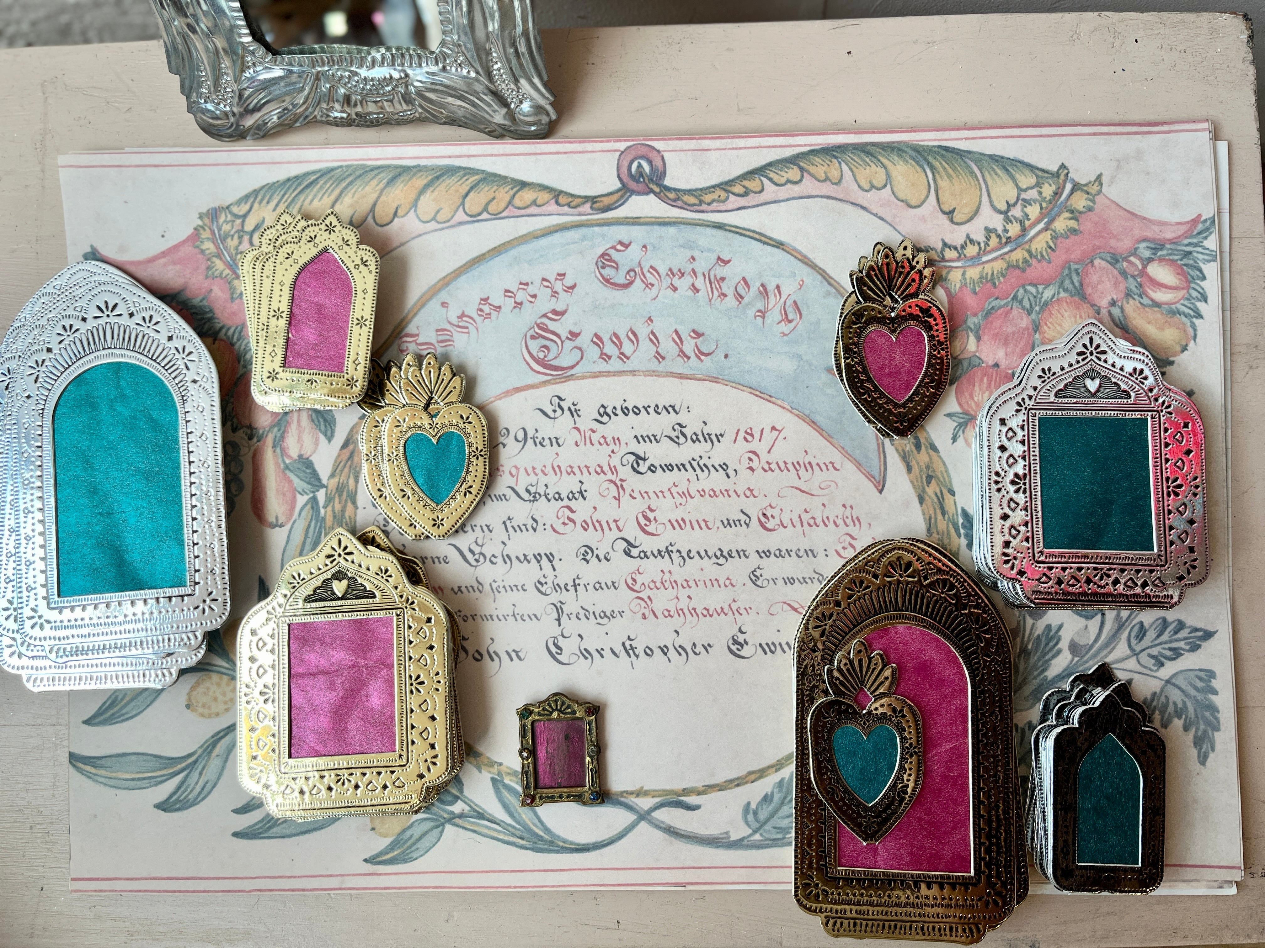 Faux Tin Alter Frames