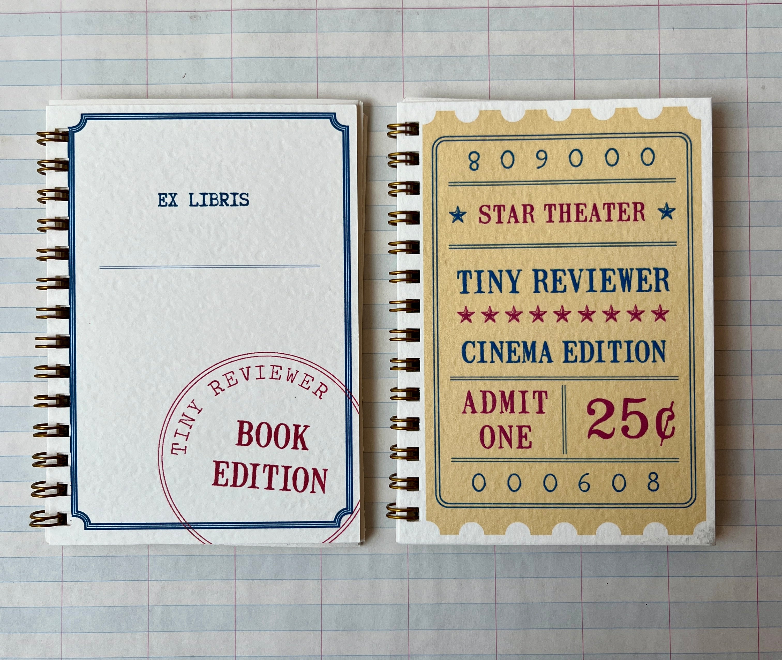 Tiny Reviewer Notebook: Cinema Edition