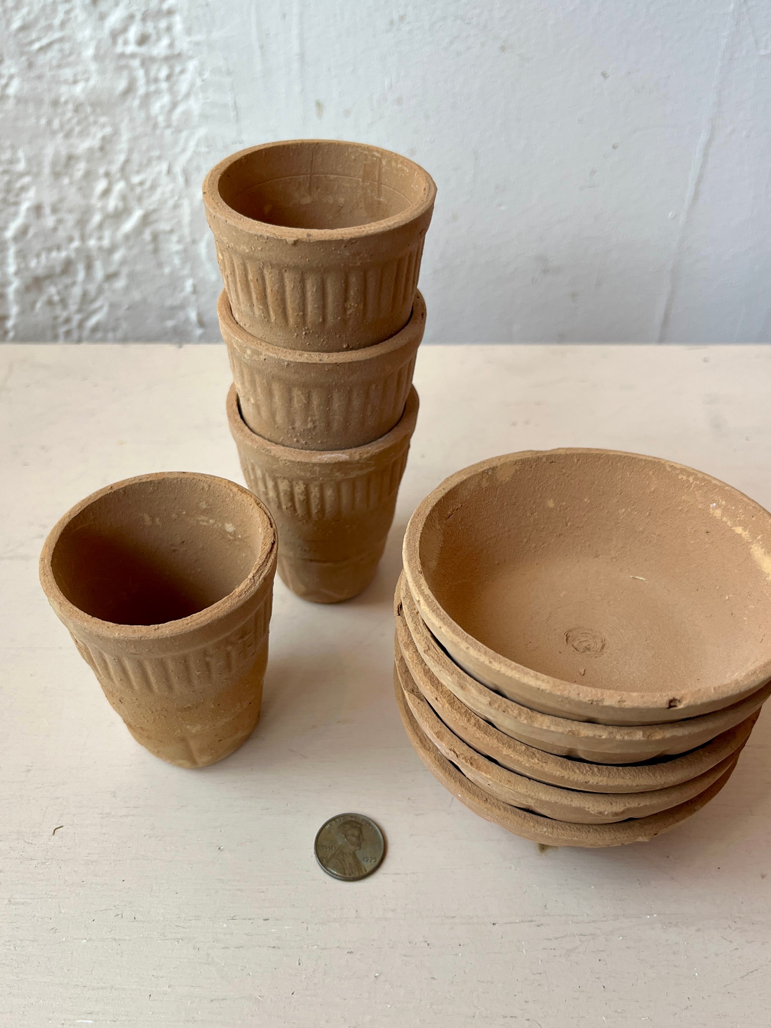 Terracotta Clay Pots and Saucers